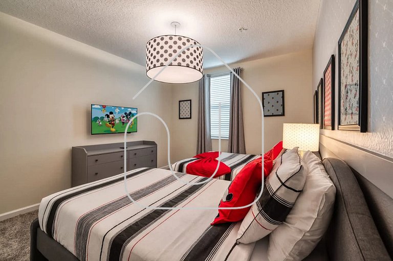Luxo 2 Quartos | Quarto Mickey | Clube Completo