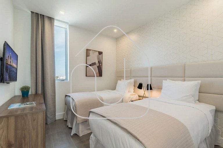2BR Modernos South Beach | 5 min da praia