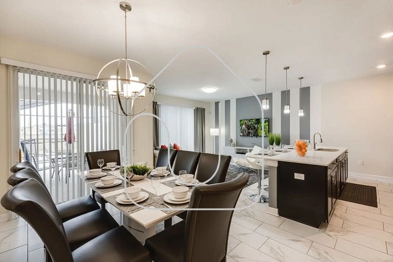 Elegant 4BR Home w/ Pool – 10 Min to Disney!