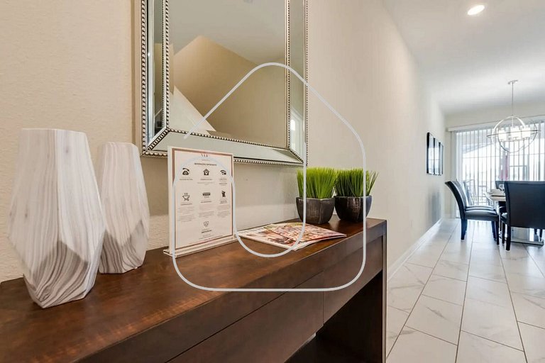 4QT Elegante Casa c/ Piscina – 10 Min da Disney!