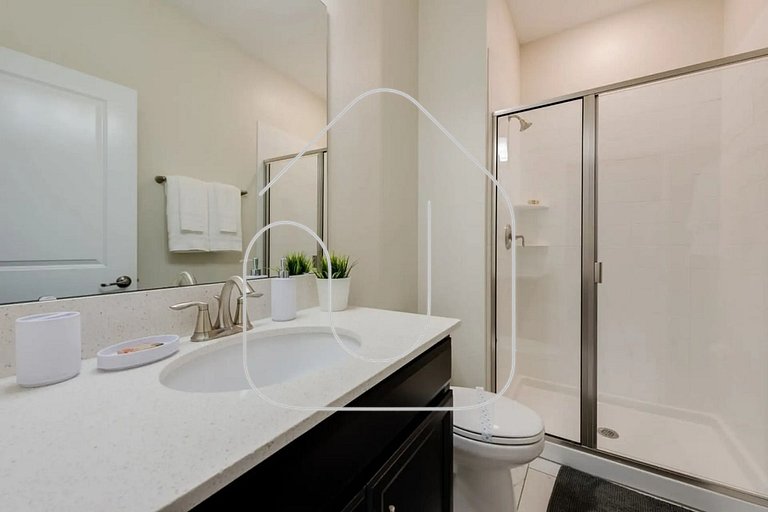 4QT Elegante Casa c/ Piscina – 10 Min da Disney!