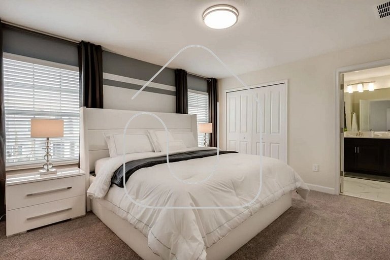 4QT Elegante Casa c/ Piscina – 10 Min da Disney!