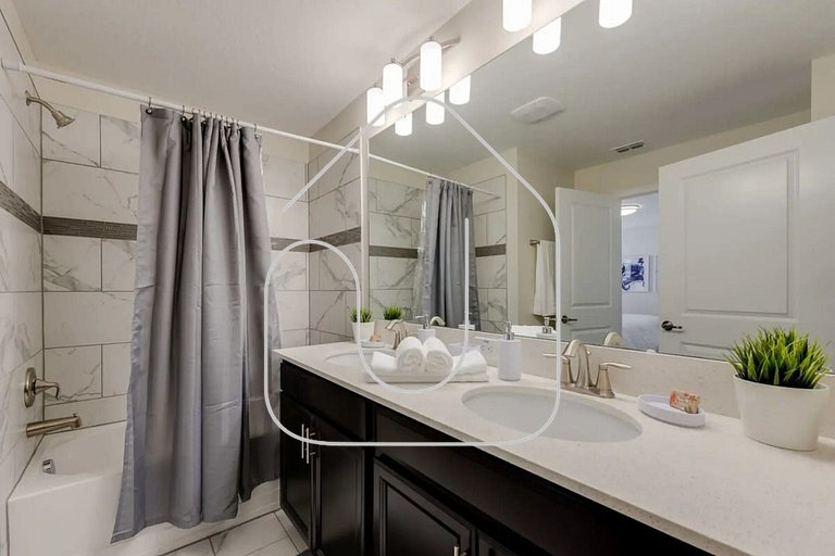 4QT Elegante Casa c/ Piscina – 10 Min da Disney!