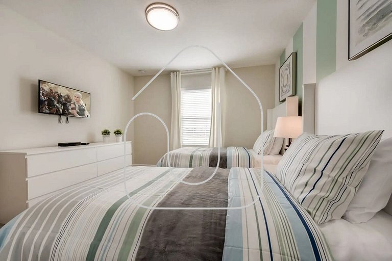 4QT Elegante Casa c/ Piscina – 10 Min da Disney!