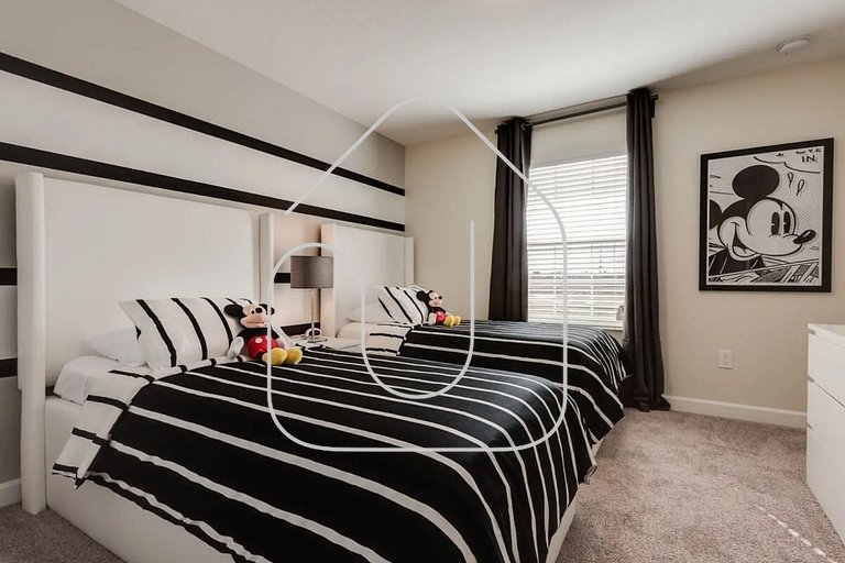 4QT Elegante Casa c/ Piscina – 10 Min da Disney!