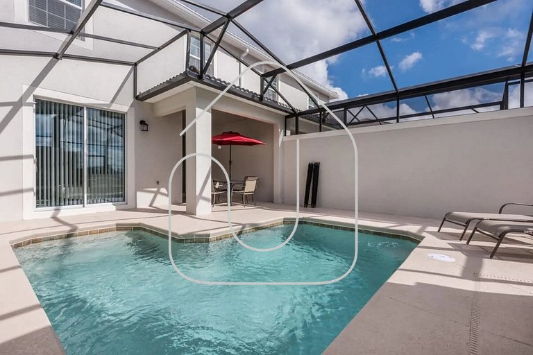 4QT Elegante Casa c/ Piscina – 10 Min da Disney!