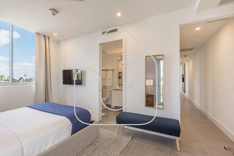 2BR South Beach | Moderno & Aconchegante