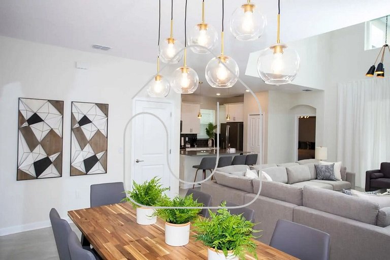 Luxuosa Casa 5 Quartos com Piscina 10 Min Disney!