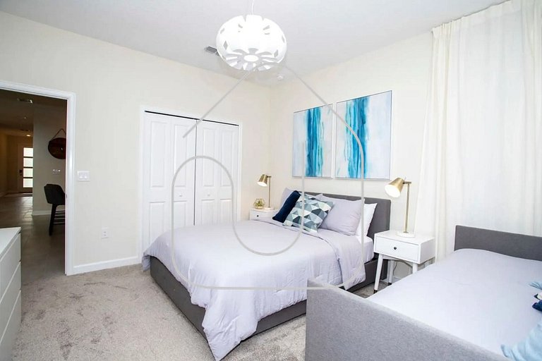 Luxuosa Casa 5 Quartos com Piscina 10 Min Disney!