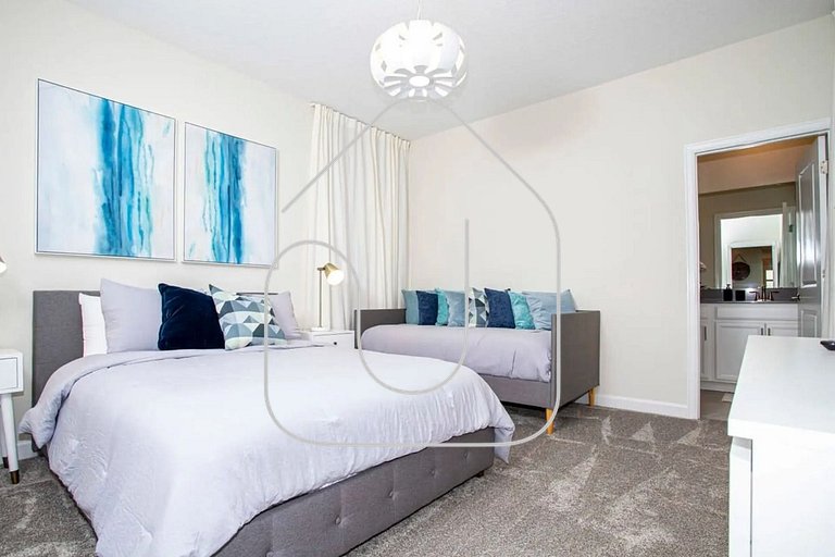 Luxuosa Casa 5 Quartos com Piscina 10 Min Disney!