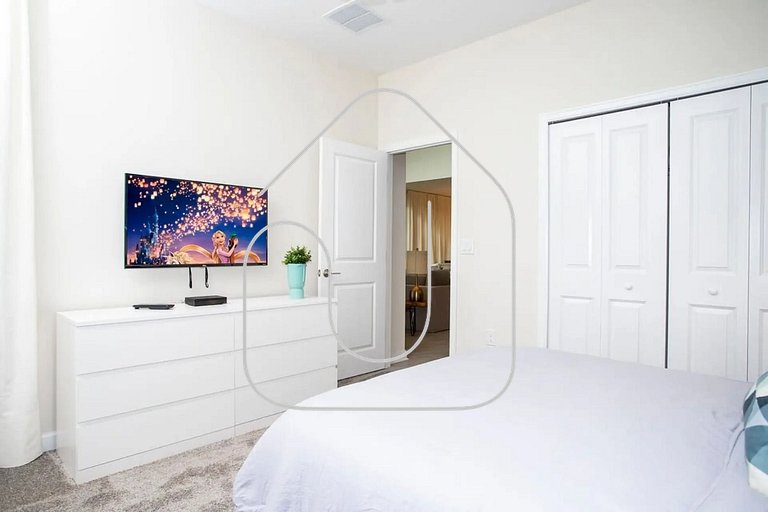 Luxuosa Casa 5 Quartos com Piscina 10 Min Disney!