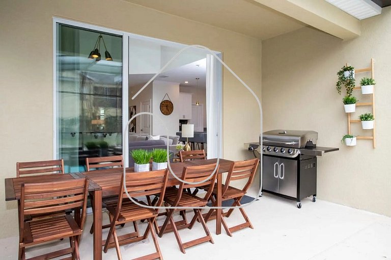 Luxuosa Casa 5 Quartos com Piscina 10 Min Disney!