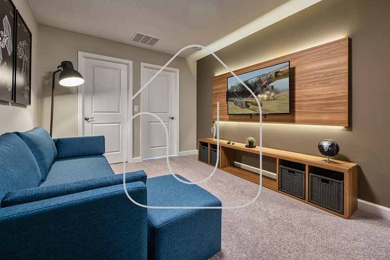 Luxuosa Villa 4Q c/ Piscina | 10 min da Disney!