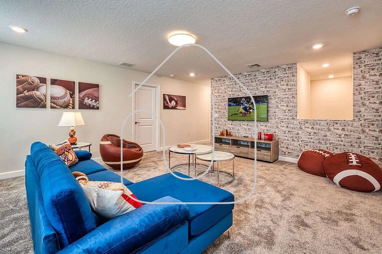 6BR/6BA | Private Pool | Themed Game Room