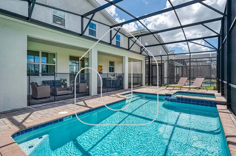 6BR/6BA | Private Pool | Themed Game Room