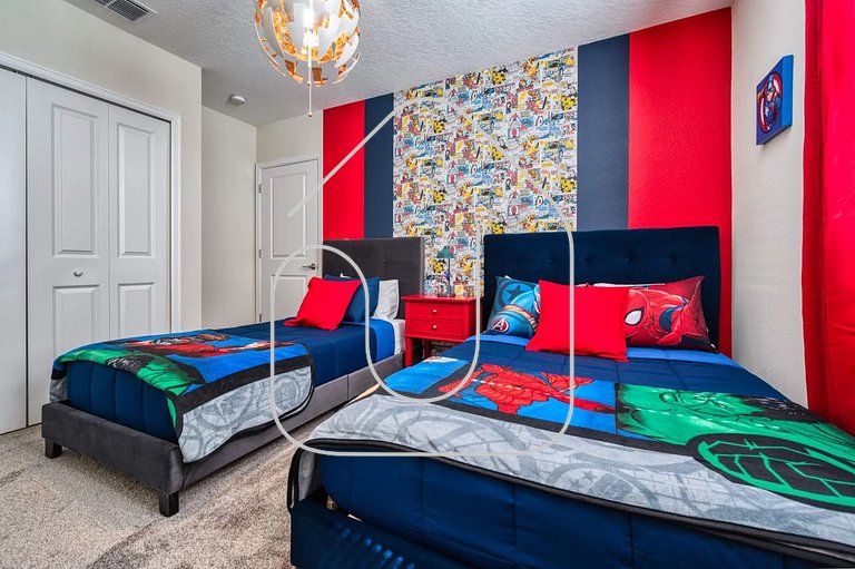 Stylish 2BR Condo | Avengers Room & Golf Course View