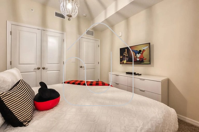 Apartamento Moderno 2Q | Quarto Temático do Mickey