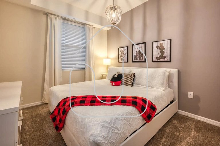 Apartamento Moderno 2Q | Quarto Temático do Mickey