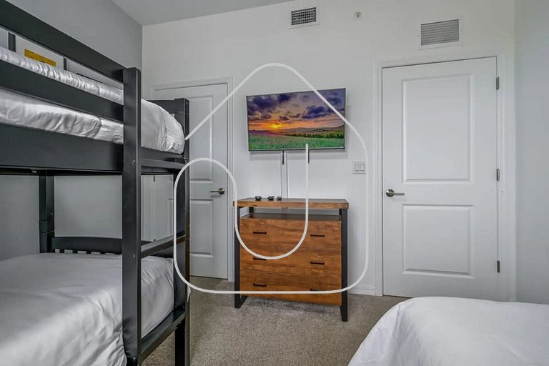 Apartamento 3BR/2BA – A 10 Min dos Parques Disney!