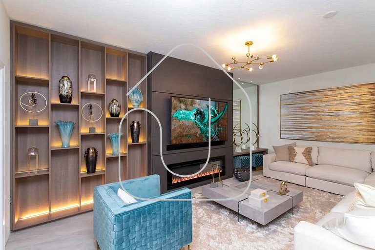 Luxury 6BD Home with Game Room, Cinema & Pool