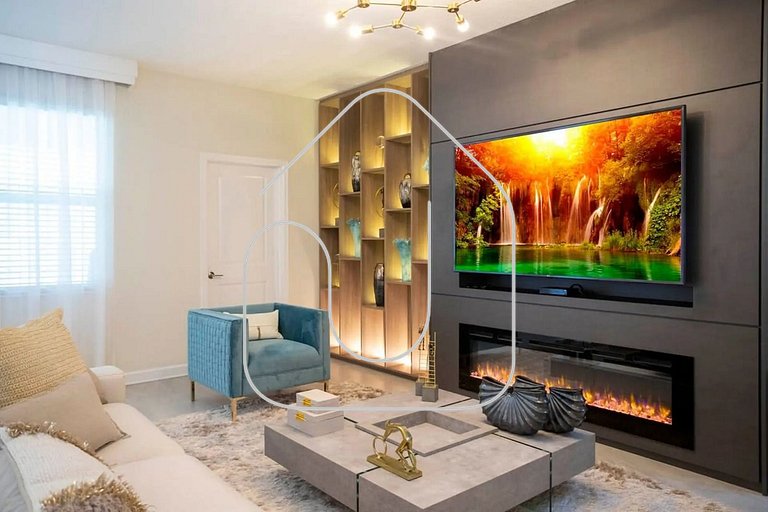 Luxury 6BD Home with Game Room, Cinema & Pool