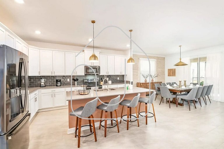 Casa de 6 Quartos no Storey Lake perto da Disney