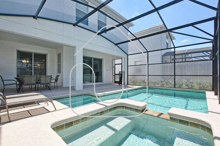 Casa 6 Quartos | Piscina Privativa | 10min Disney!