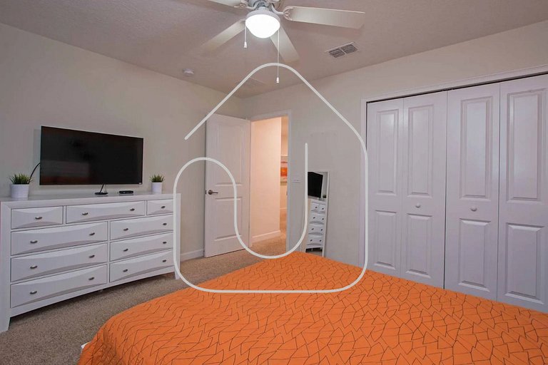 Casa 6 Quartos | Piscina Privativa | 10min Disney!