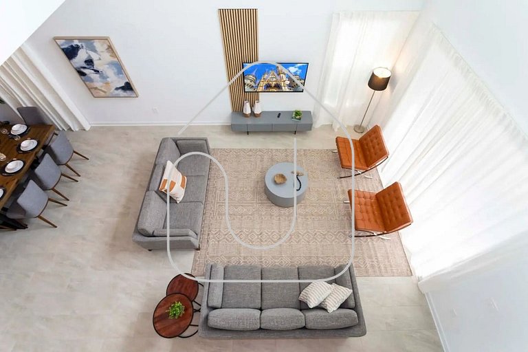 Casa 5Q c/ Piscina e Temas da Disney