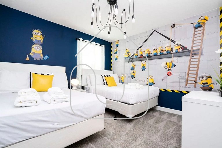 Villa 6Q Disney Style c/ Piscina e Game Room