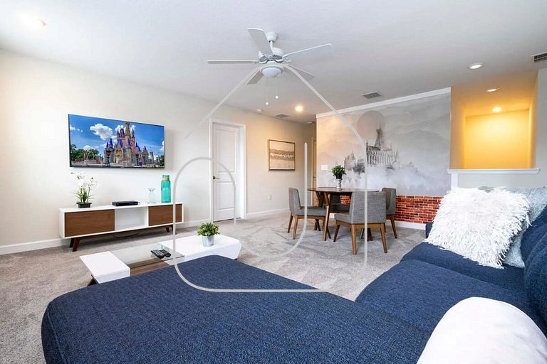 Villa 6Q Disney Style c/ Piscina e Game Room