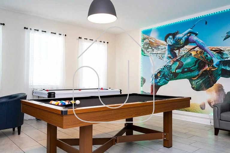Villa 6Q Disney Style c/ Piscina e Game Room