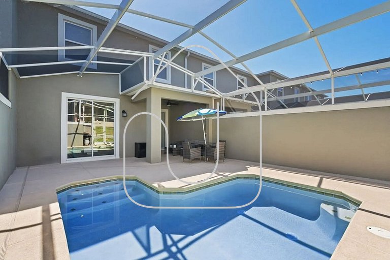Casa 4Q Luxo c/ Piscina no Champions Gate