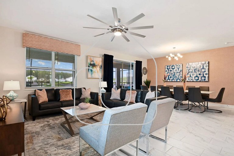 Villa 9 Quartos no Storey Lake 10 min da Disney