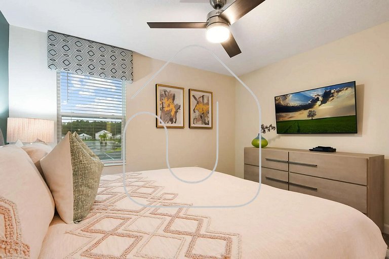 Villa 9 Quartos no Storey Lake 10 min da Disney