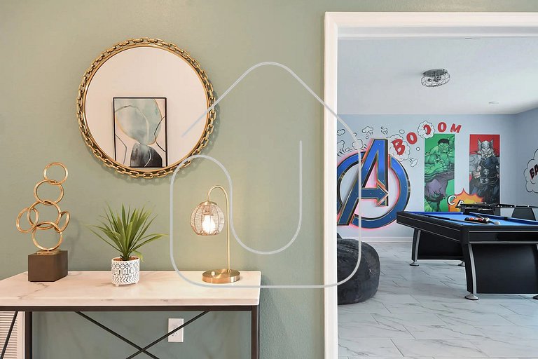 Vila incrível 9 quartos | Perto da Disney