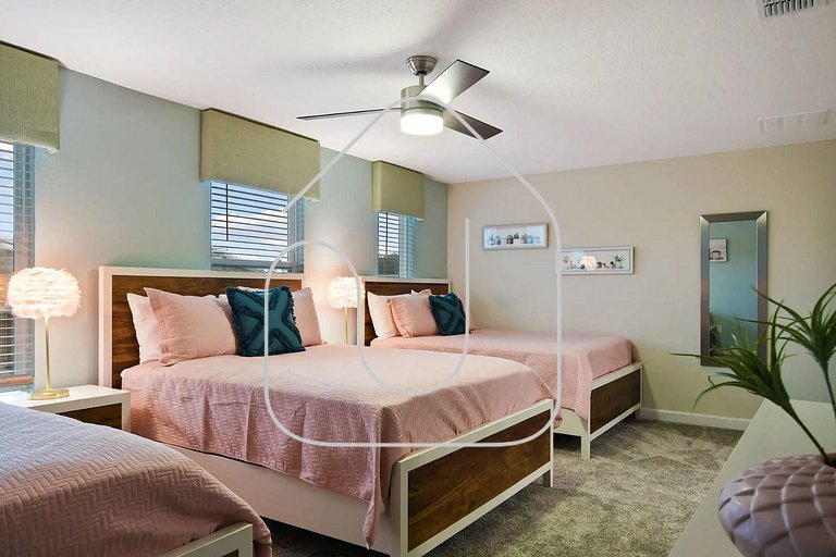 Vila incrível 9 quartos | Perto da Disney