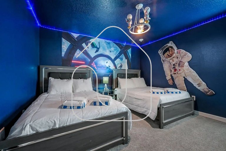 Villa Luxuosa 9Q c/ Piscina Privativa e Temas