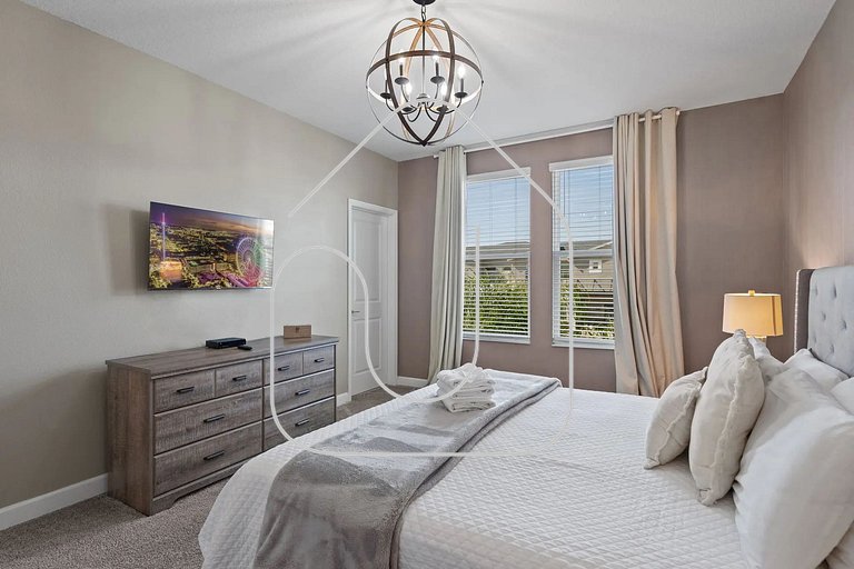 Luxo e Diversão: Casa 6 Quartos no Champions Gate