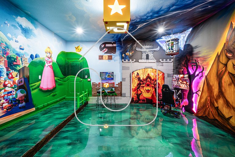 6Q Cinema, Game Room e Spa Privado - 18 hóspedes