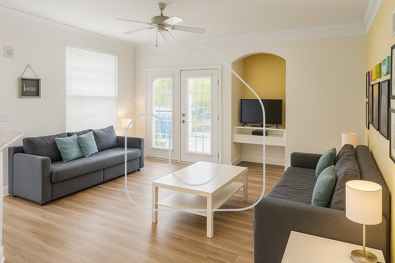 Cozy 1BR for 4 · Near Disney · Kitchen · Parking