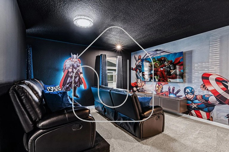 Solara 6BR Villa w/ Pvt Pool, Cinema & Game Room