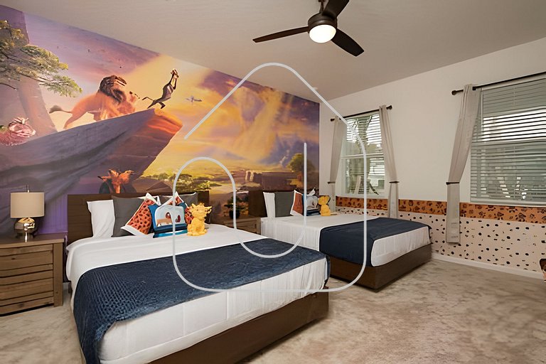 Casa c/ 9Q, piscina, spa e cinema! Perto da Disney