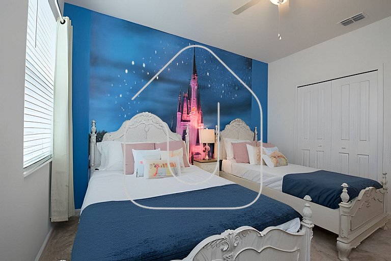 Casa c/ 9Q, piscina, spa e cinema! Perto da Disney