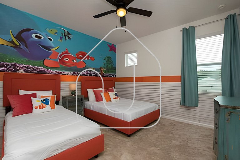 Casa c/ 9Q, piscina, spa e cinema! Perto da Disney