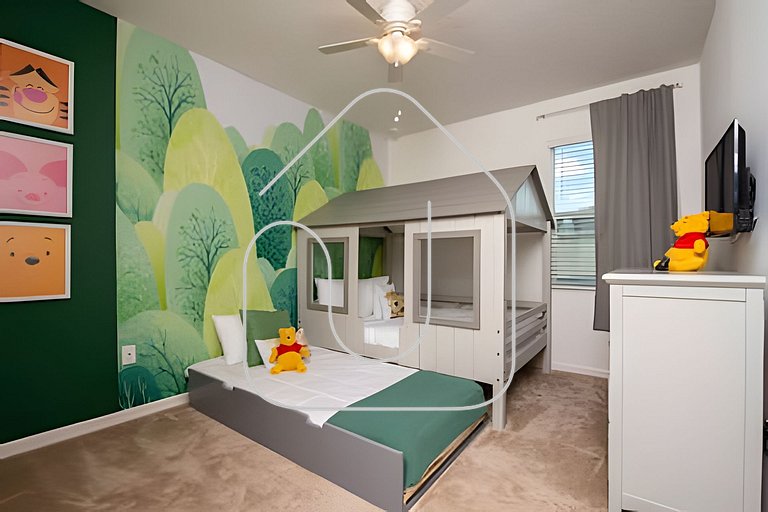 Casa c/ 9Q, piscina, spa e cinema! Perto da Disney