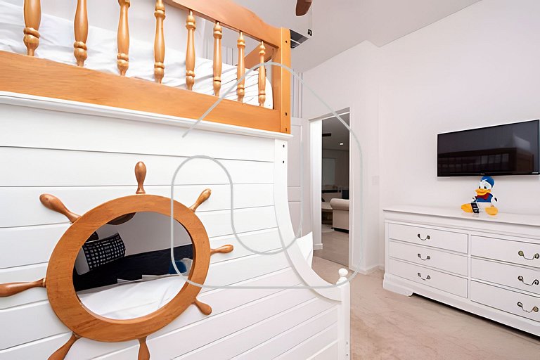 Casa c/ 9Q, piscina, spa e cinema! Perto da Disney