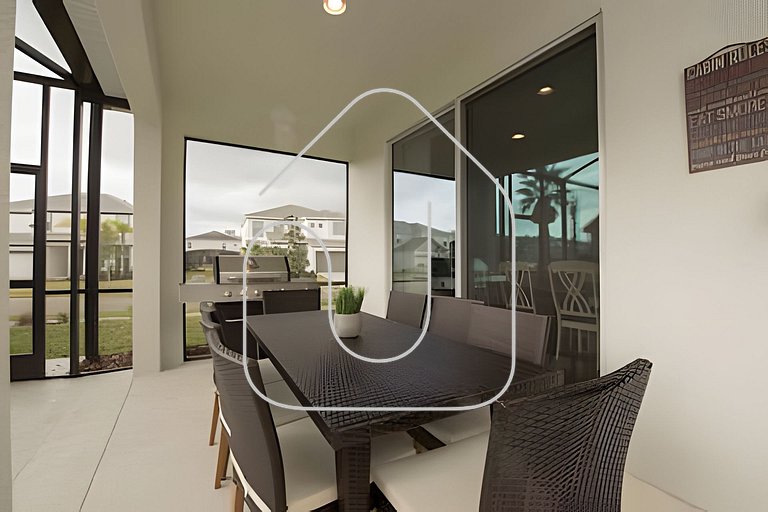 Casa c/ 9Q, piscina, spa e cinema! Perto da Disney