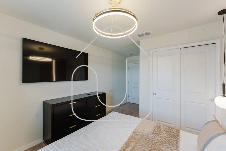 Casa Luxo c/ Piscina, 5 Quartos e PS5 perto Disney