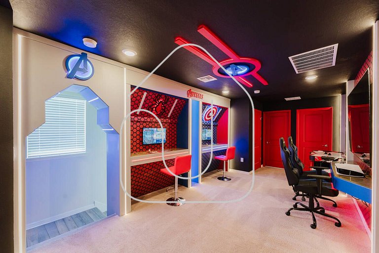 5BD Disney Villa w/ Game Room, Pool & Themed Rooms